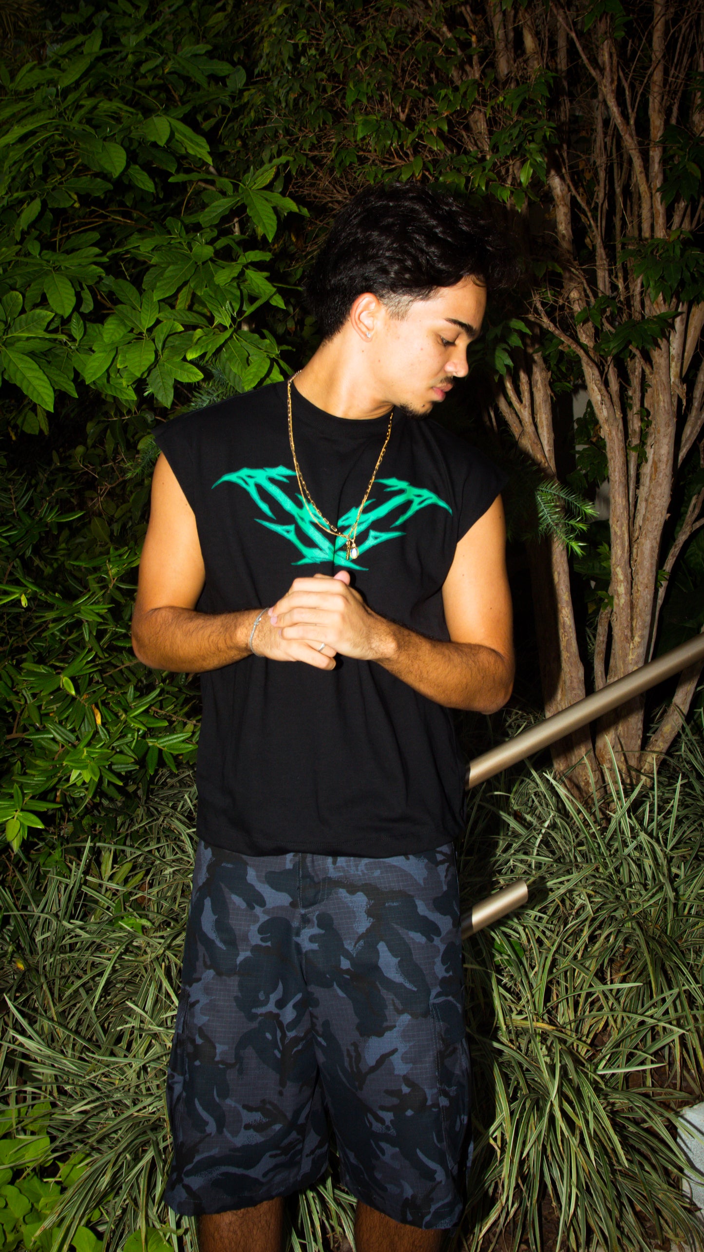 CIPHER "EXTINCTION" BLACK SLEEVELESS TEE