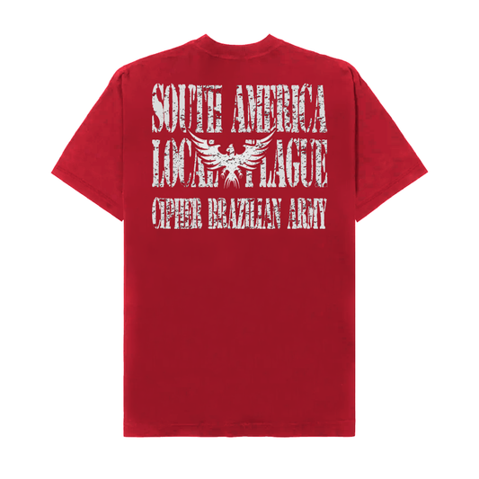 CIPHER "CRANIUM" RED TEE