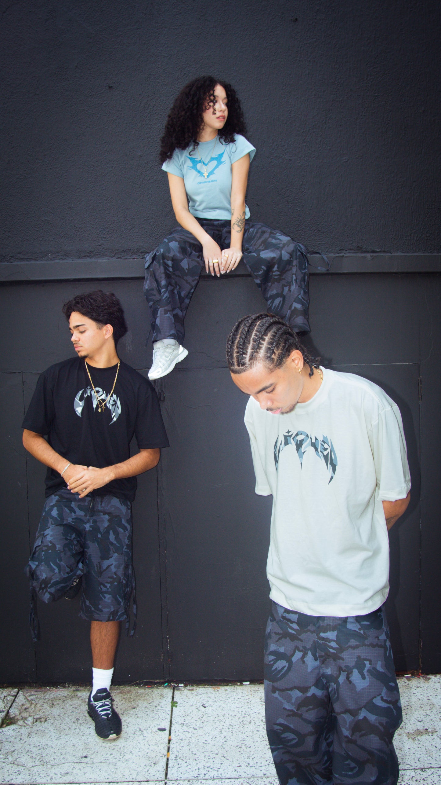 CIPHER "CAMO" SMOKE GREY BERMUDA