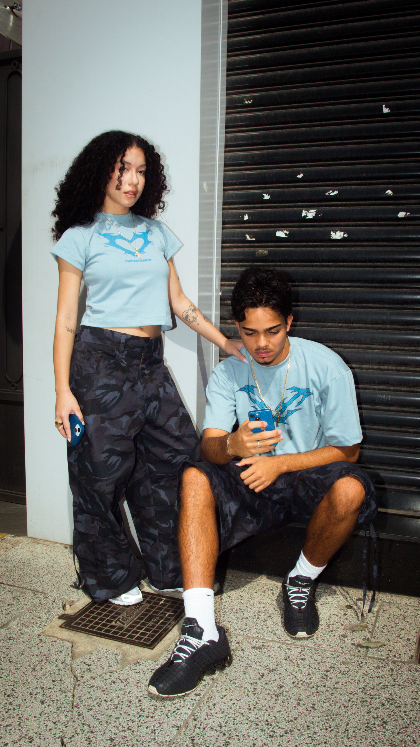 CIPHER "EXTINCTION" METAL BLUE TEE