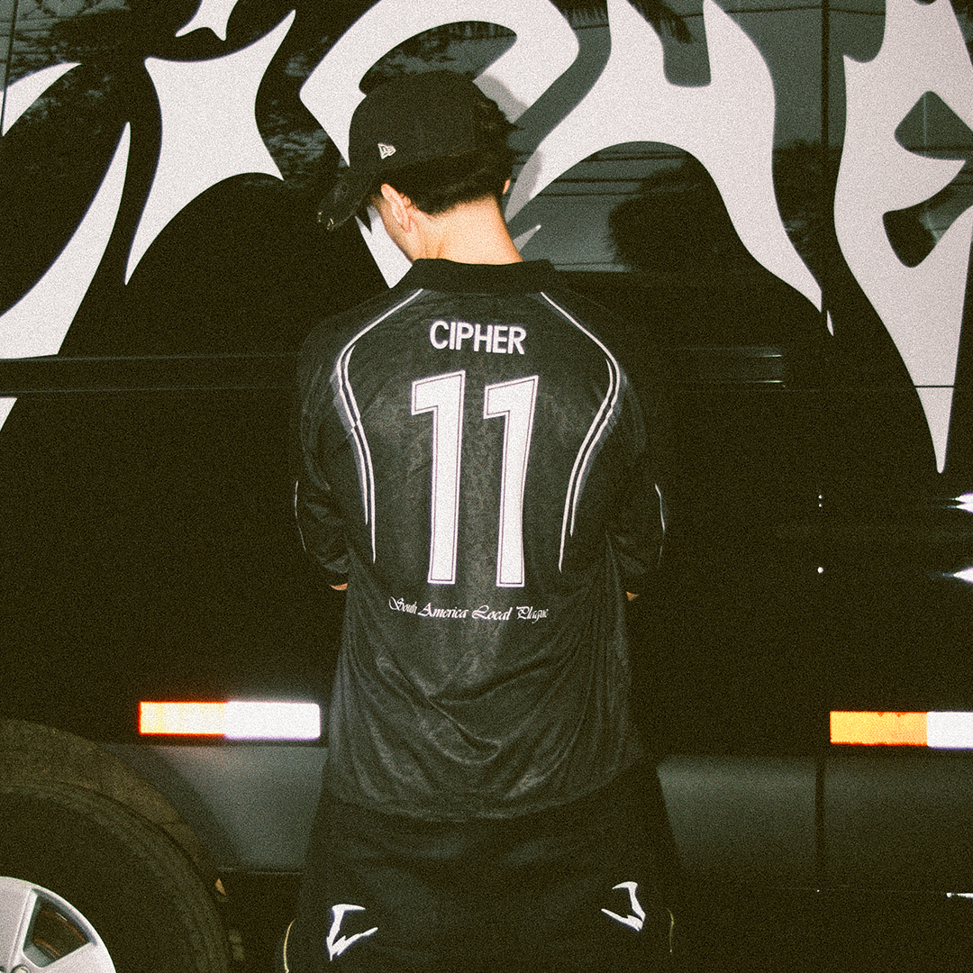 CIPHER BLACK SOCCER TEE