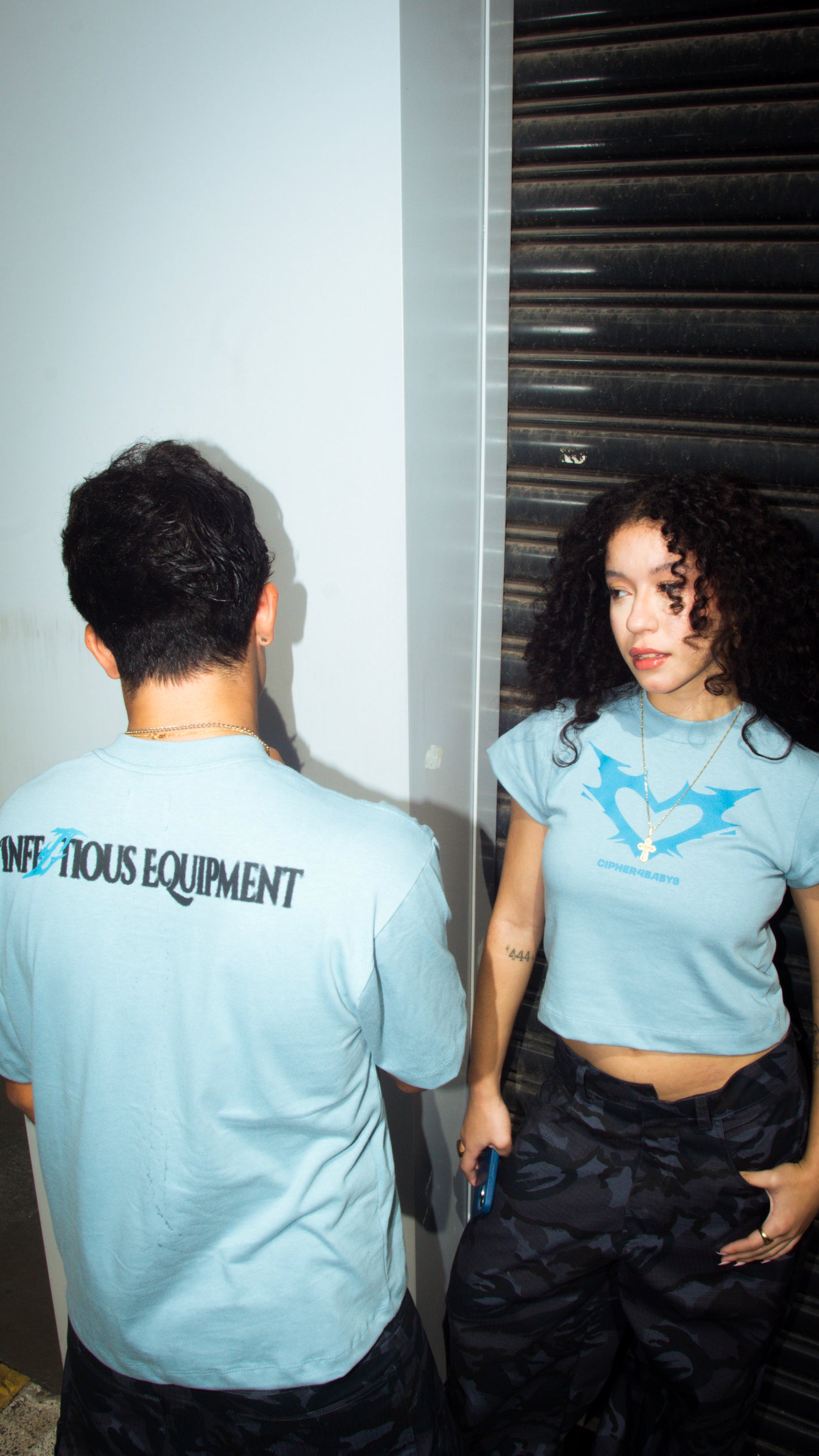 CIPHER "EXTINCTION" METAL BLUE TEE
