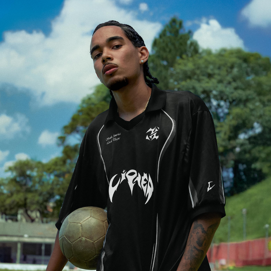 CIPHER BLACK SOCCER TEE