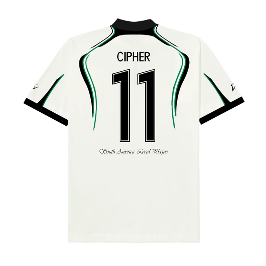 CIPHER WHITE SOCCER TEE