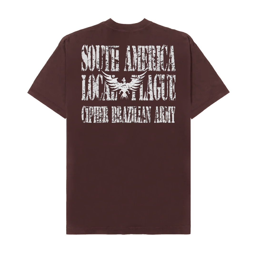 CIPHER "CRANIUM" BROWN TEE