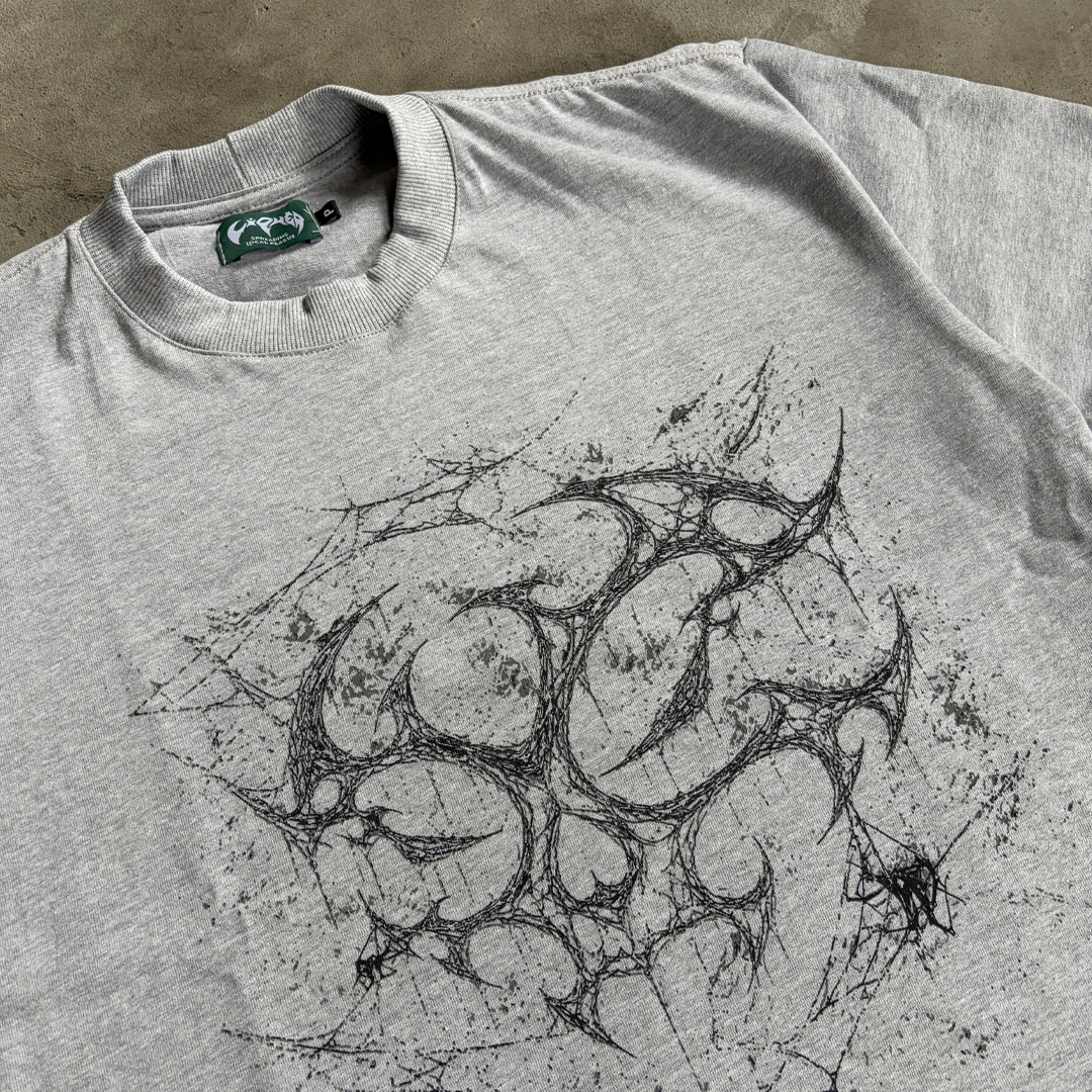 CIPHER "SPIDERWEB" GREY TEE