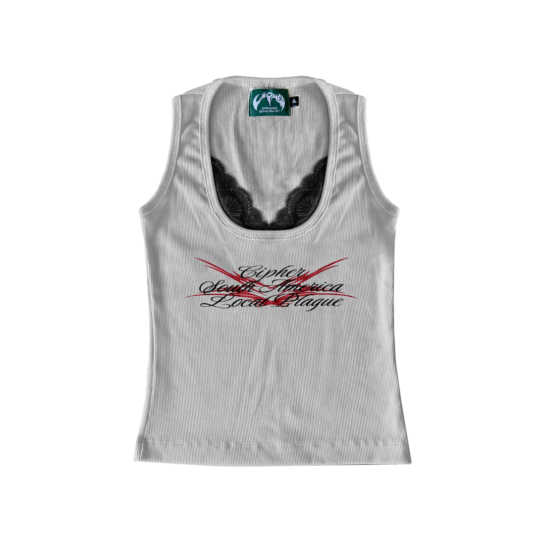CIPHER4GIRLS GREY TANK TOP
