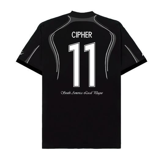 CIPHER BLACK SOCCER TEE