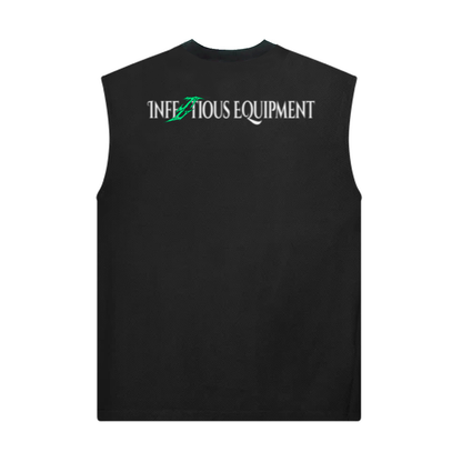 CIPHER "EXTINCTION" BLACK SLEEVELESS TEE