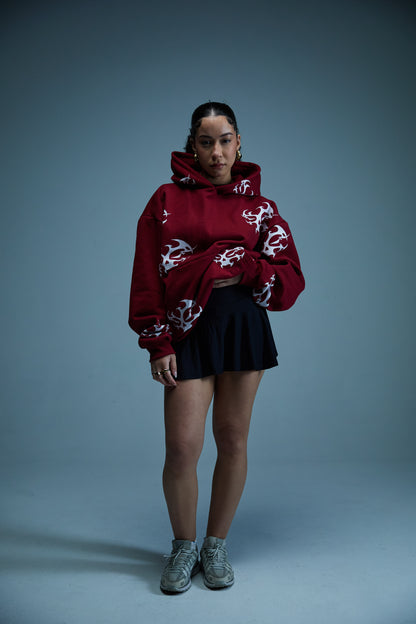 CIPHER "CRANIUM" BURGUNDY HOODIE