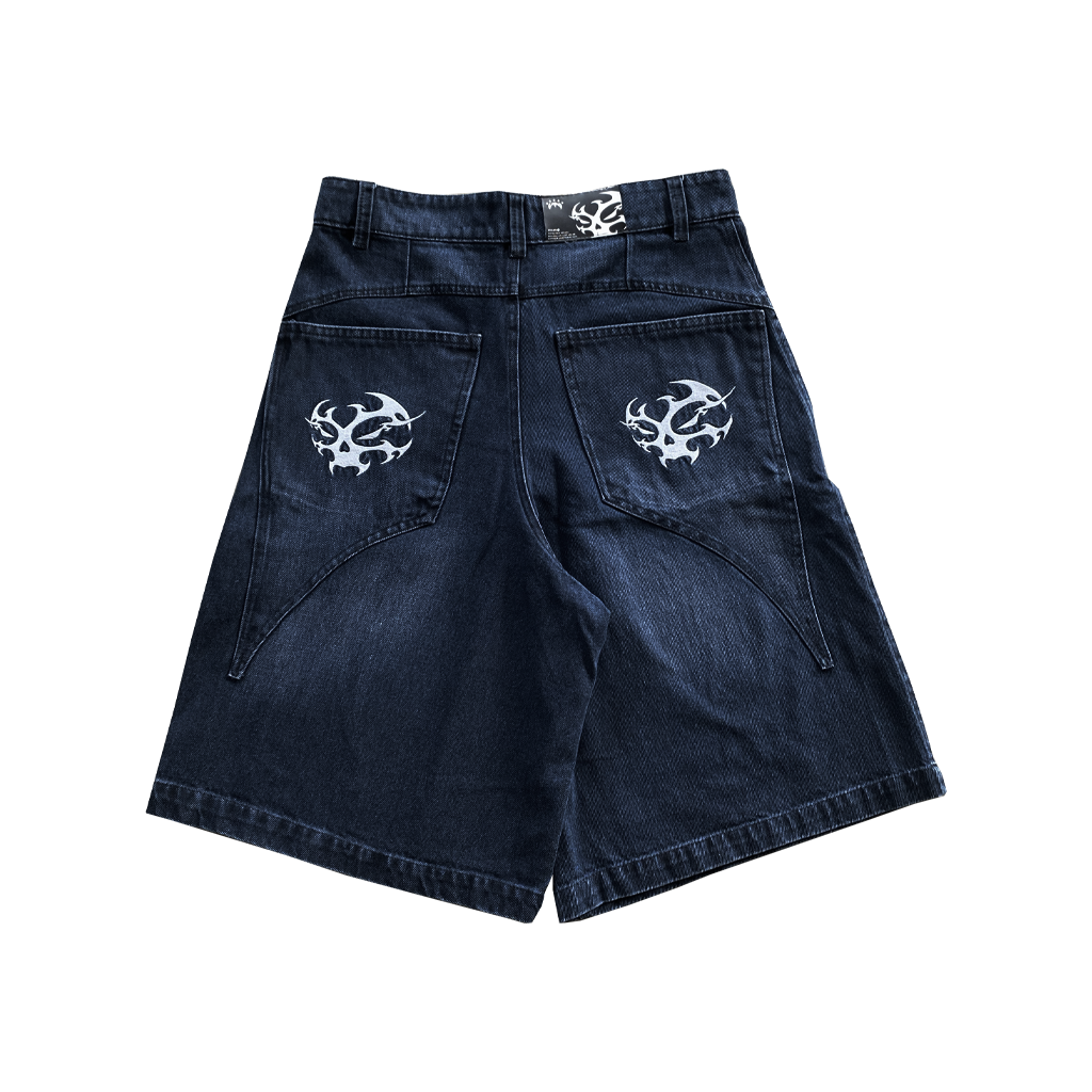 CIPHER BLUE BERMUDA JEANS