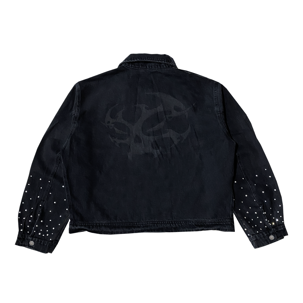 CIPHER JEANS BLACK CRYSTAL JACKET