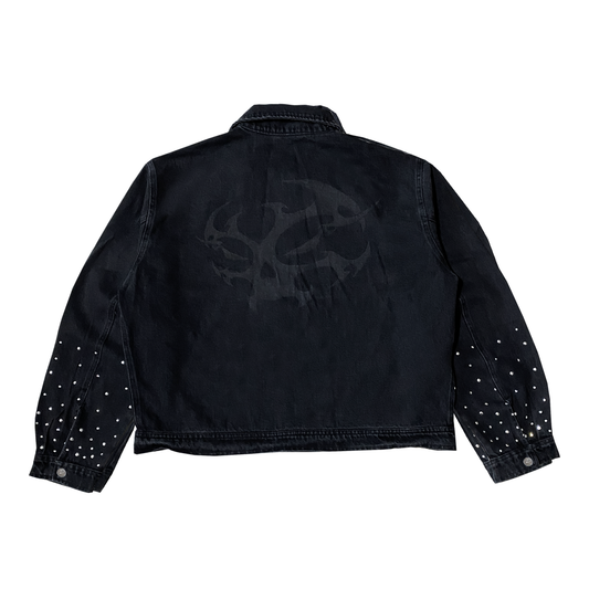 CIPHER JEANS BLACK CRYSTAL JACKET