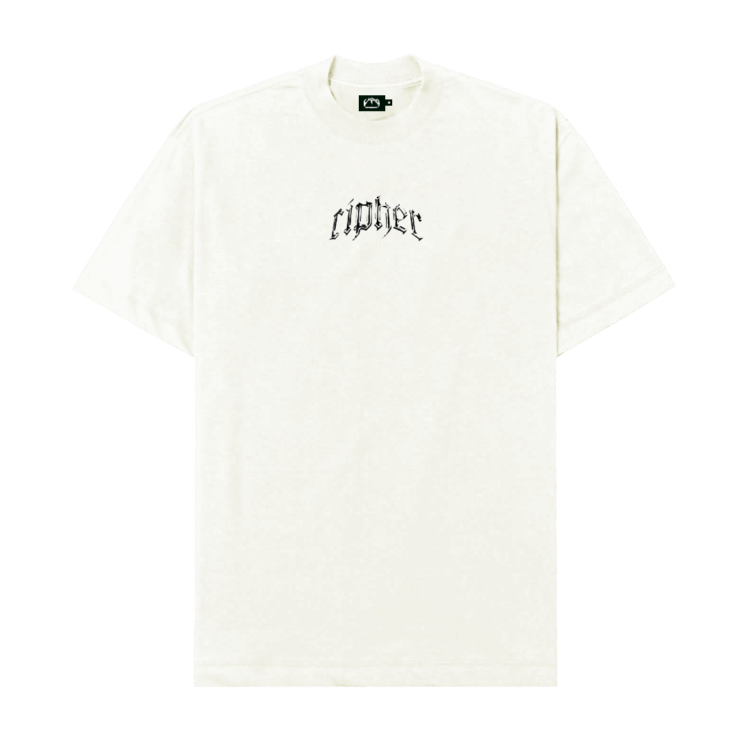 CIPHER "DOOMED" OFF-WHITE TEE