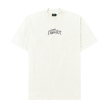 CIPHER "DOOMED" OFF-WHITE TEE