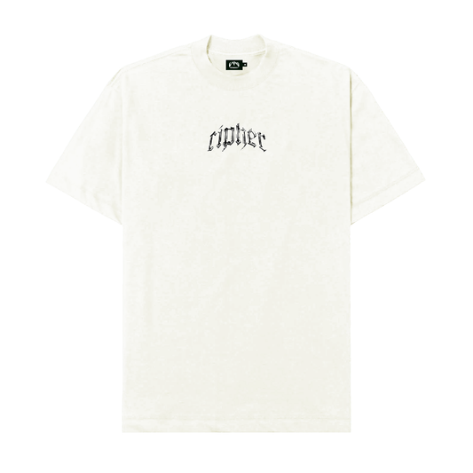 CIPHER "DOOMED" OFF-WHITE TEE