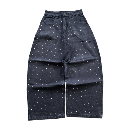 CIPHER JEANS BLACK CRYSTAL PANTS