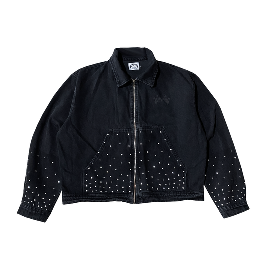 CIPHER JEANS BLACK CRYSTAL JACKET