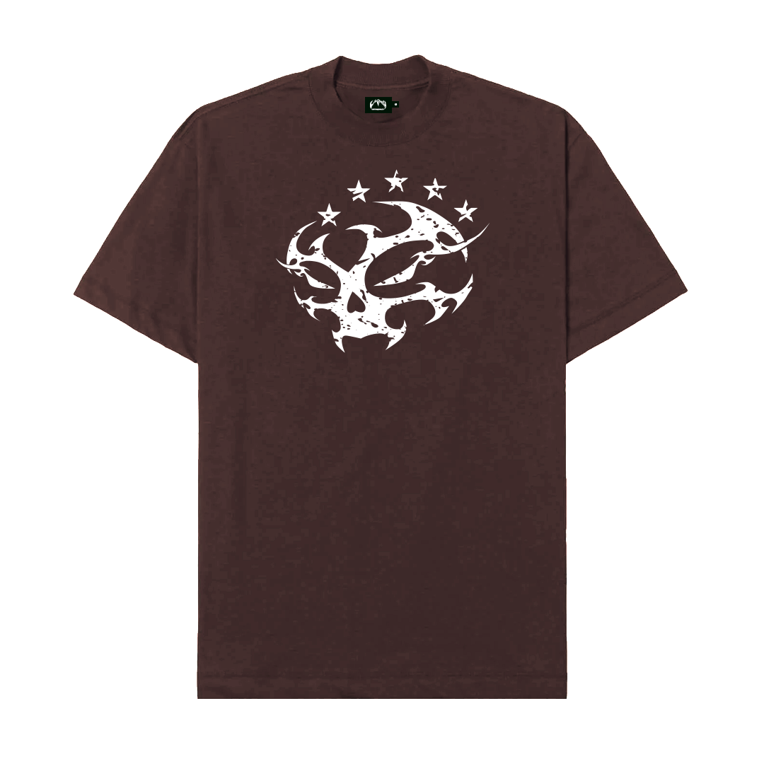 CIPHER "CRANIUM" BROWN TEE