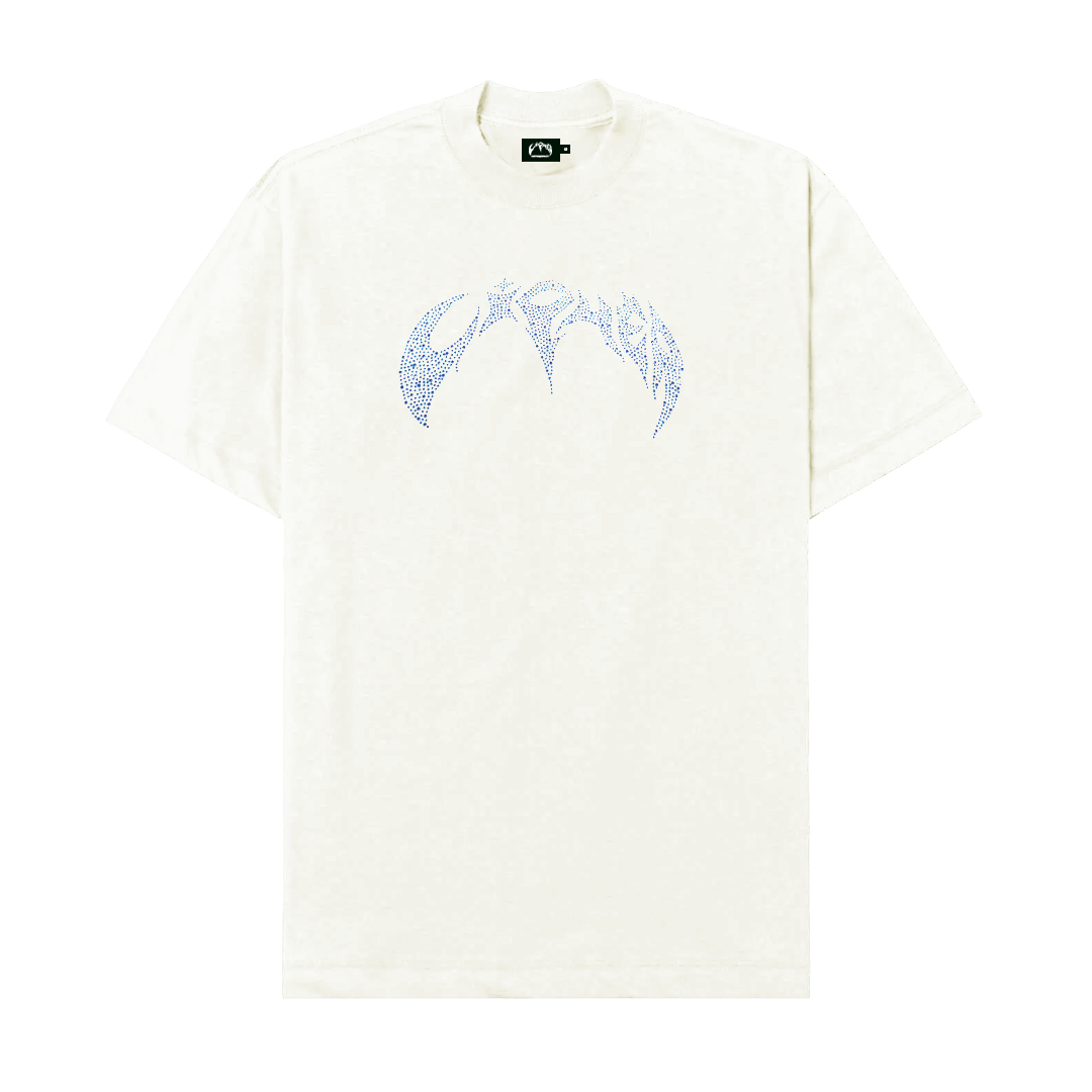 CIPHER " BLUECRISTAL" OFF-WHITE TEE