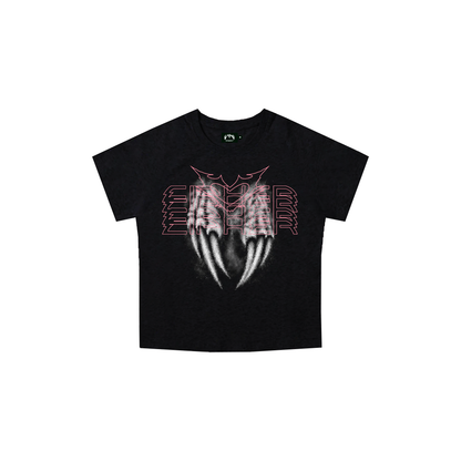 CIPHER "ANGEL NAILS" BLACK BABY TEE