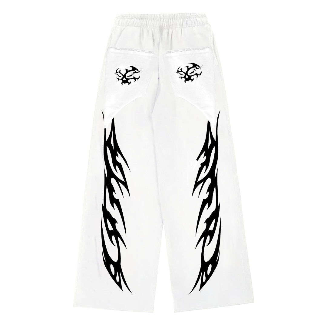 CIPHER "SHADOW" OFF-WHITE PANTS