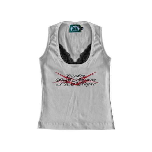 CIPHER4GIRLS GREY TANK TOP