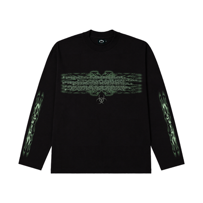 CIPHER WAFFLE BLACK LONG-SLEEVE