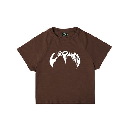 CIPHER "FLAG" BROWN BABY TEE