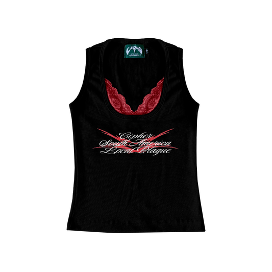 CIPHER4GIRLS BLACK TANK TOP
