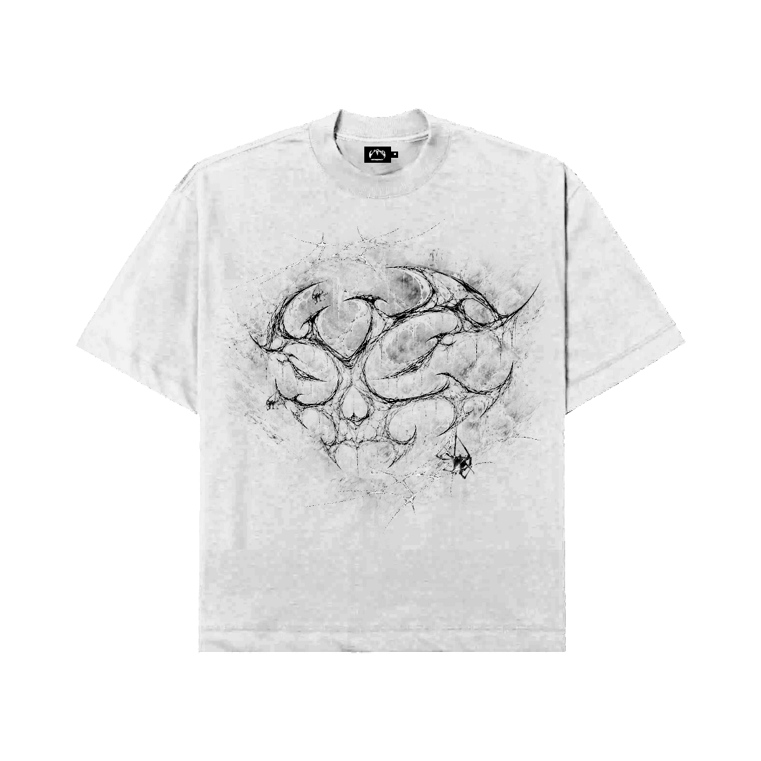 CIPHER "SPIDERWEB" GREY TEE